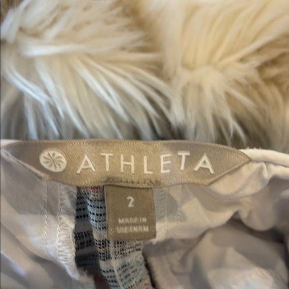 Athleta Jacquard Sandbar Linen Shorts | Women’s Size 2 - Picture 4 of 8